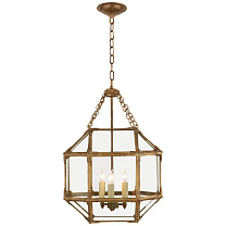 Morris Small Lantern позолоченное железо с прозрачным стеклом