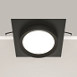 DL086-GX53-SQ-B Maytoni Hoop Встраиваемый светильник 12W Черный — фото 4
