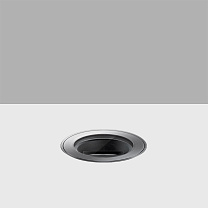 Light Up Floor-recessed Orbit luminaire D=74mm - Flush-mounted stainless steel frame - Warm White LED - Spot Comfort optic 4W 312lm (350mA) - 5.5W 416lm (500mA) - 2700K