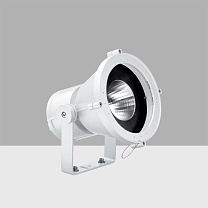 Woody Family Spotlight with bracket - Neutral White COB LED - Integrated electronic control gear dimm - 50° Wide Flood optic 26.8W 3156.6lm - 4000K - 1-10V