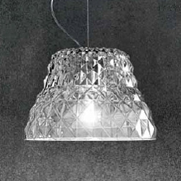203003013402 Leucos Atelier подвесной светильник с фактурным плафоном из прозрачного стекла в виде колокола
