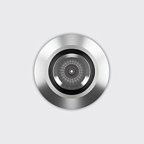 Light Up Floor recessed Orbit D=80mm - Wide-Flood optic 4W 357.2lm (350mA) - 5.5W 478.8lm (500mA) - 3000K - Colour: Steel