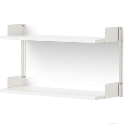 42003 + 42009 + 42007 SINGLE New Works New Works Shelving System настенная полка для книг белого цвета компактного размера