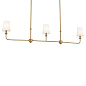 Pallas 48.25" 3 Light Linear Chandelier Brushed Natural Brass люстра 52519BNB Kichler — фото 6