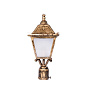 Vintage Antique Golden Small Outdoor Pole Light Gate Light уличный светильник FOS Lighting 031-GL1