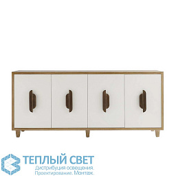 5120 Arteriors Kianna комод с четырьмя створками и вставками из тёмного дерева