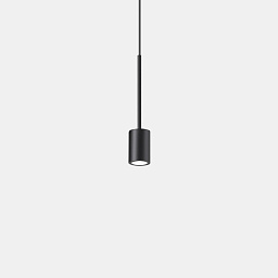 328331 Ideal lux Archimede подвесной светильник с цилиндрическим чёрным корпусом