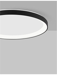 потолочный светильник с черной отделкой и LED-модулем