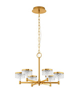 Brass Gold Metal & Clear Acrylic LED 38Watt 220-240 Volt 2399Lm 3000K IP20 D:70 H:120cm