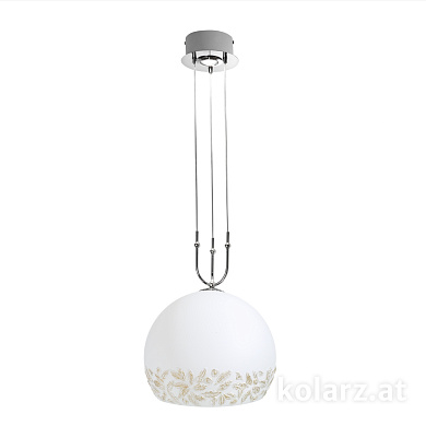 Kolarz Luna 0392.31+1L.5.Li.WA подвесной светильник хром ø40cm высота 200cm мин. высота 60cm 1+1 лампа e27+gu10