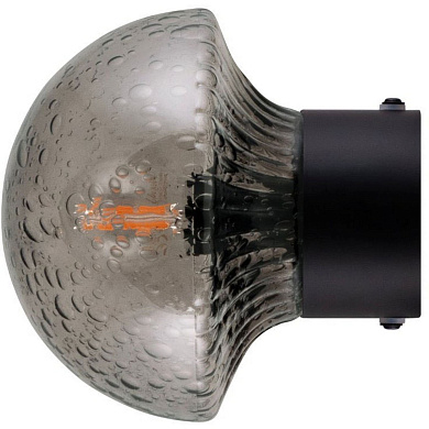 631256 Globen Lighting Fungo 16 Настенный светильник, черный / дымчатый