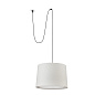 68604-55 CONGA PENDANT LAMP WITH PLUG E27 ø500*350*ø450 BEI подвесной светильник Faro barcelona — фото 2