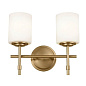 Ali 11.5" 2 Light Vanity Brushed Natural Brass настенный светильник 55141BNB Kichler