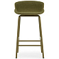 604044 Normann Copenhagen Hyg Барный стул 65 см, обитый фасад, оливковый — фото 1