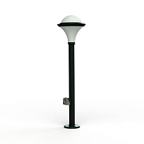 Dallas N° 8; Opal polycarbonate E27 75W Plug; Slate grey