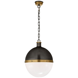 EU-TOB5064 Visual Comfort Hicks подвесной светильник с увеличенным полусферическим плафоном на цепи