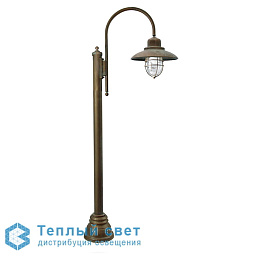 3314 Moretti Luce Patio cage садовый уличный фонарь на стойке с купольным плафоном