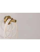 Brass Gold Metal & Fiber Braided Silicone Tube LED 29.5 Watt 220-240 Volt 1861Lm 3000K IP20 D: 35 W: 17 H: 50 cm