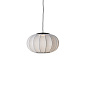 KWO45 SI LED Knit-Wit Made By Hand Подвесной светильник с овальным абажуром серебристого оттенка с LED — фото 1