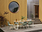10711 Muuto 7070 Уличный стол 70/70 90x225 см, красное дерево / серый — фото 2
