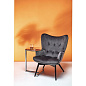 82608 Кресло Black Vicky Velvet Grey Kare Design