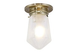 PP-122 Patinas lighting Prague небольшой потолочный светильник с гранёным плафоном-кристаллом
