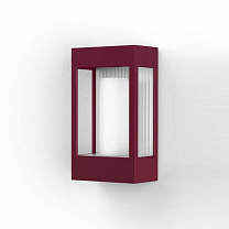 Brick² N° 1; Clear glass E27 23W; Wine red