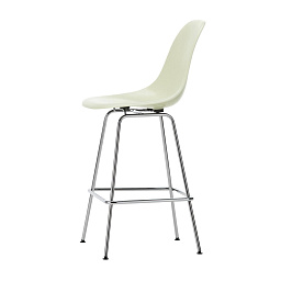4055737331855 Vitra Eames Fiberglass Барный стул средний, пергамент/хром