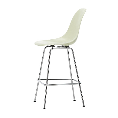 4055737331855 Eames Fiberglass Vitra Барный стул средний, пергамент/хром