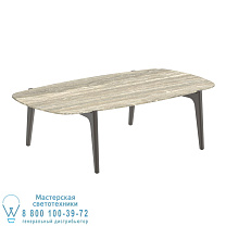 СТОЛИК ДЛЯ ЧАЯ 120X65CM БРОНЗОВЫЙ КЕРАМИЧЕСКИЙ ТРАВЕРТИН Royal Botania