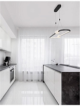 Triac Dimmable Black Aluminium Opal Glass LED 45 Watt 220-240 Volt 3408Lm 3000K IP20 L: 100 W: 29 H: 120 cm