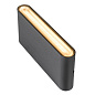1007144 SLV OVAL 18 2700/3000K 10W black настенный светильник — фото 3
