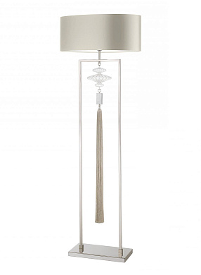 Constance Nickel and Clear Floor Lamp торшер Heathfield