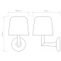 1470003 Ella Wall Astro lighting настенный светильник матовый чёрный — фото 6