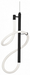 SL6102.403.16 ST-Luce Sagrato подвесной светильник с асимметричным световым кольцом и черным креплением