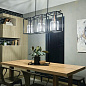 Kitner 3 Light Linear Chandelier Black люстра 52033BK Kichler — фото 1