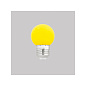 17475 светодиодная лампа G45 YELLOW E27 1W LED Faro barcelona