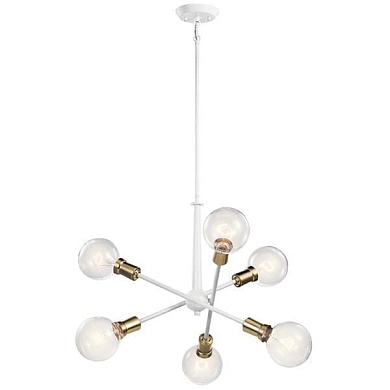 Armstrong 6 Light Chandelier White люстра 43095WH Kichler