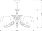 Люстра Kutek Classic Casamia Lampshade CAS-ZW-5(PA) — фото 1