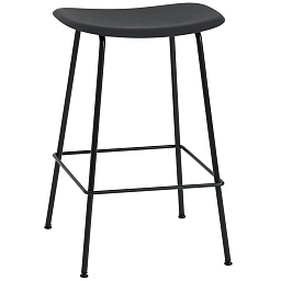 58903 Muuto Fiber барный стул серый с высокой спинкой