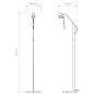1441017 Edward Floor Astro lighting торшер матовый чёрный / матовое золото — фото 10