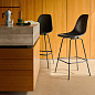 4055737331824 Eames Fiberglass Vitra Барный стул средний, синий/черный — фото 2