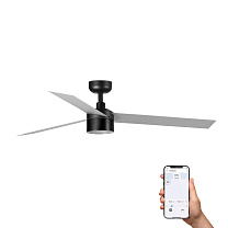 CRUISER TEK L Black/Aluminium fan 4000K TUYA