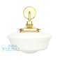 Anath Стеклянный настенный светильник прямого света для ванной комнаты Mullan Lighting MLBWL003ANTBRS