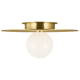 EU-KF1011 Visual Comfort Nodes накладной потолочный светильник с дискообразным отражателем и нижним стеклянным шаром