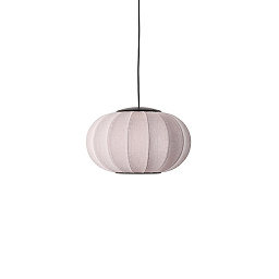 KWO45 PI LED Made by Hand Knit-Wit Подвесной светильник с овальным абажуром розового цвета с LED