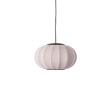 KWO45 PI LED Knit-Wit Made By Hand Подвесной светильник с овальным абажуром розового цвета с LED