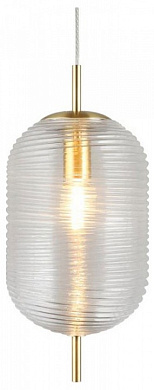 подвесной светильник цилиндрический золотой