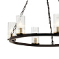 Mathias 23" 6 Light Chandelier with Clear Ribbed Glass Olde Bronze люстра 52107OZ Kichler — фото 3