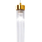 Kolarz Raggio 6009.30130 подвесной светильник сусальное золото прозрачный ø6.5cm высота 28cm макс. высота 200cm 1 лампа e14 — фото 2